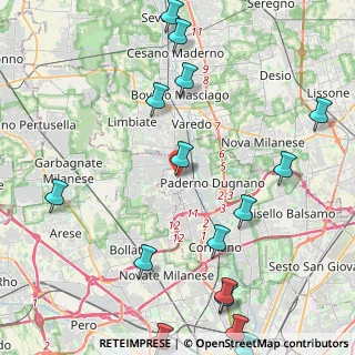 Mappa Via Magretti16 Paderno Dugnano, 20037 Milano MI, Italia (6.03588)