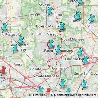 Mappa Via Magretti16 Paderno Dugnano, 20037 Milano MI, Italia (6.4785)
