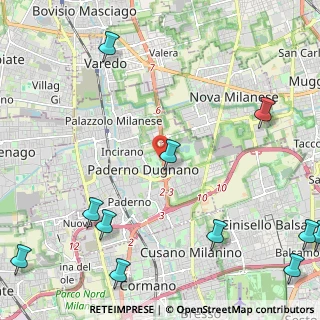 Mappa Milano-meda Distributore Beyfin, 20037 Paderno Dugnano MI, Italia (3.37455)
