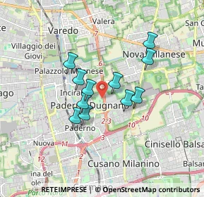 Mappa Milano-meda Distributore Beyfin, 20037 Paderno Dugnano MI, Italia (1.28909)