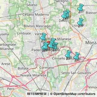 Mappa Milano-meda Distributore Beyfin, 20037 Paderno Dugnano MI, Italia (3.39167)