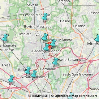 Mappa Milano-meda Distributore Beyfin, 20037 Paderno Dugnano MI, Italia (5.29545)