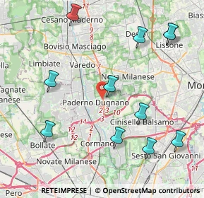 Mappa Milano-meda Distributore Beyfin, 20037 Paderno Dugnano MI, Italia (4.83455)