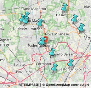 Mappa Milano-meda Distributore Beyfin, 20037 Paderno Dugnano MI, Italia (4.41462)