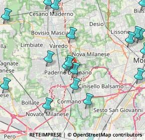 Mappa Milano-meda Distributore Beyfin, 20037 Paderno Dugnano MI, Italia (5.699)