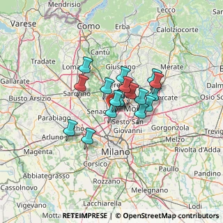 Mappa Milano-meda Distributore Beyfin, 20037 Paderno Dugnano MI, Italia (8.43611)