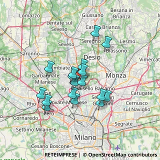 Mappa Milano-meda Distributore Beyfin, 20037 Paderno Dugnano MI, Italia (5.80294)