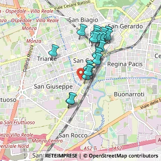 Mappa Via Antonio Pacinotti, 20900 Monza MB, Italia (0.7665)