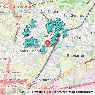 Mappa Via Antonio Pacinotti, 20900 Monza MB, Italia (0.7695)
