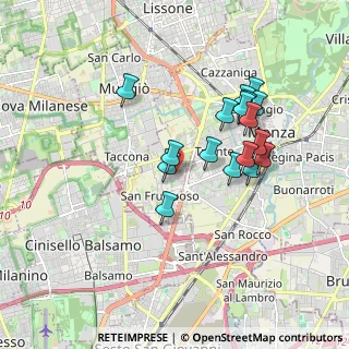 Mappa Via Iseo, 20900 Monza MB, Italia (1.62176)
