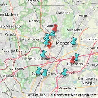 Mappa Via Iseo, 20900 Monza MB, Italia (3.36167)