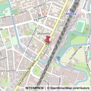 Mappa Via Gerolamo Borgazzi, 5, 20900 Monza, Monza e Brianza (Lombardia)