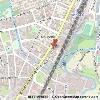 Mappa Via Gaetano Casati, 5, 20900 Monza, Monza e Brianza (Lombardia)