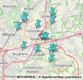 Mappa Via Gian Matteo Ferrario, 20864 Agrate Brianza MB, Italia (3.32)