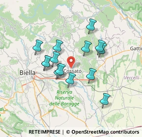 Mappa Via Aosta, 13836 Cossato BI, Italia (5.87071)