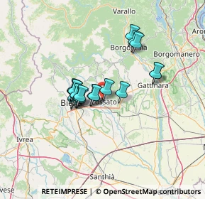 Mappa Via Aosta, 13836 Cossato BI, Italia (9.568)