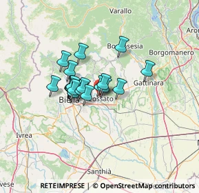 Mappa Via Aosta, 13836 Cossato BI, Italia (8.633)