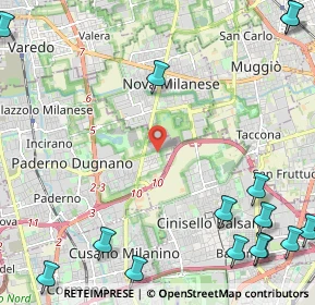 Mappa Via Bolzano, 20037 Paderno Dugnano MI, Italia (3.54933)