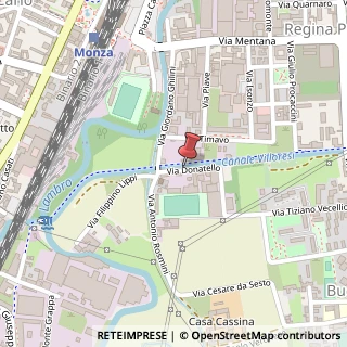 Mappa Via Donatello, 10, 20900 Monza, Monza e Brianza (Lombardia)