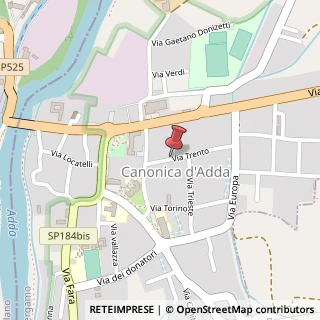 Mappa Via Trento, 3, 24040 Canonica d'Adda, Bergamo (Lombardia)