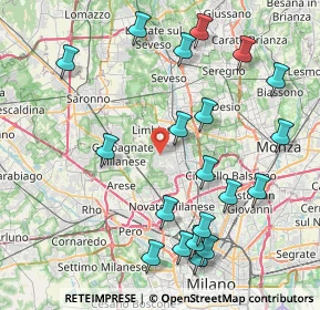Mappa 20030 Senago MI, Italia (9.322)