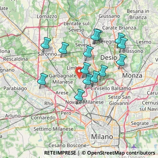 Mappa 20030 Senago MI, Italia (6.51071)