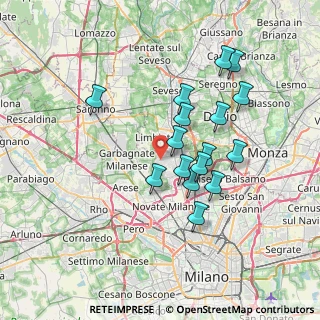 Mappa 20030 Senago MI, Italia (6.35125)