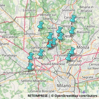 Mappa 20030 Senago MI, Italia (6.17538)