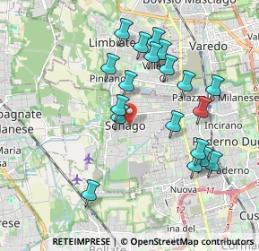 Mappa 20030 Senago MI, Italia (1.86105)