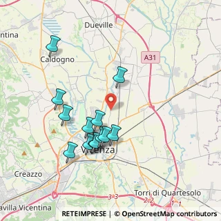 Mappa Strada di Saviabona, 36100 Vicenza VI, Italia (3.61923)