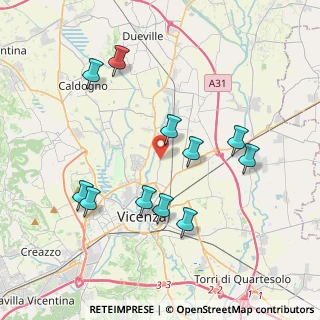 Mappa Strada di Saviabona, 36100 Vicenza VI, Italia (3.88364)