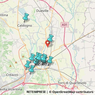 Mappa Strada Saviabona, 36100 Vicenza VI, Italia (3.83923)