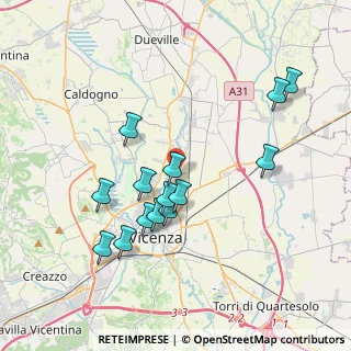Mappa Strada Saviabona, 36100 Vicenza VI, Italia (3.57429)
