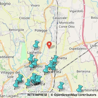 Mappa Strada di Saviabona, 36100 Vicenza VI, Italia (3.08)