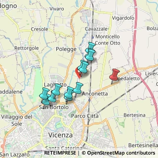 Mappa Strada di Saviabona, 36100 Vicenza VI, Italia (1.38846)
