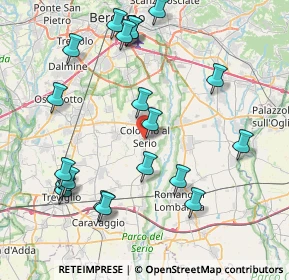 Mappa Via G. Leopardi, 24055 Cologno Al Serio BG, Italia (9.07)