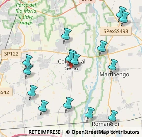 Mappa Via G. Leopardi, 24055 Cologno Al Serio BG, Italia (4.43333)