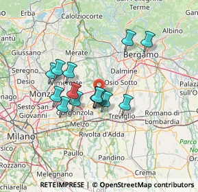 Mappa Via Gramsci, 20060 Pozzo d'Adda MI, Italia (10.92929)