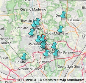 Mappa Via Renato Serra, 20037 Paderno Dugnano MI, Italia (2.73846)
