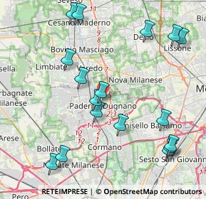 Mappa Via Renato Serra, 20037 Paderno Dugnano MI, Italia (4.73176)