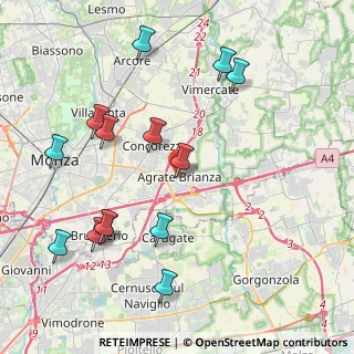 Mappa Via San Paolo, 20864 Agrate Brianza MB, Italia (4.61071)