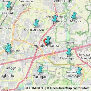 Mappa Via San Paolo, 20864 Agrate Brianza MB, Italia (2.66364)