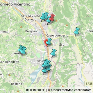 Mappa Via Cozza Pillon, 36070 Castelgomberto VI, Italia (2.116)