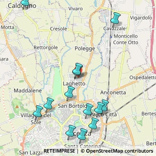 Mappa Via Lago di Matese, 36100 Vicenza VI, Italia (2.55154)