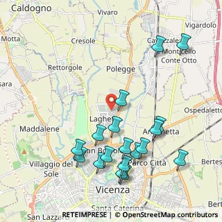 Mappa Via Lago di Matese, 36100 Vicenza VI, Italia (2.26167)