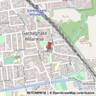 Mappa Via Monza, 24, 20024 Garbagnate Milanese, Milano (Lombardia)