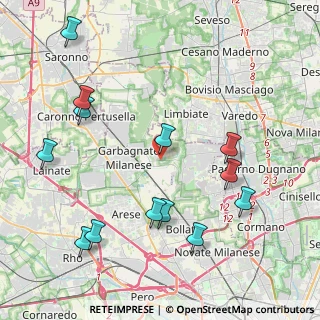 Mappa Senago - Via Mascagni Fr. Via Neruda, 20030 Senago MI, Italia (4.80538)