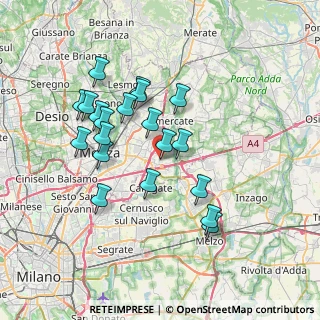 Mappa Via Santa Caterina, 20864 Agrate Brianza MB, Italia (6.6635)