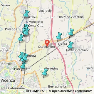Mappa Via Postumia, 36100 Vicenza VI, Italia (2.45533)