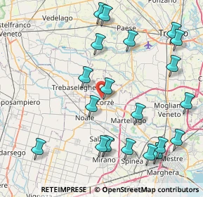 Mappa Via Antonio Gramsci, 30037 Scorzè VE, Italia (9.6955)